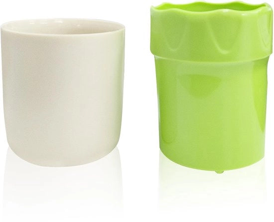 Fruitrasp grijsgroen, hakselaar manuale, hakselaar rotativo, aiuto cucina, becher raspatore verdura, raspante senza lama, adatto per la preparazione degli ingredienti per cucinare e cuocere.