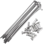 Set di 12 spigoli per bicicletta 14G 110 mm aste per bicicletta in acciaio inossidabile 304 colore argento