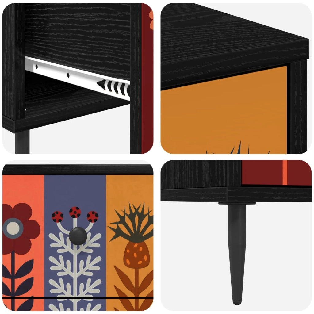 Cassettiera ESSEN Stampa di girasoli 66 x 36,5 x 76 cm 8007382