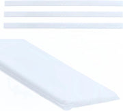 Trekker in gomma per labbra - sostituzione per detersivo per docce - 3 pezzi - bianco - silicone - 45 cm