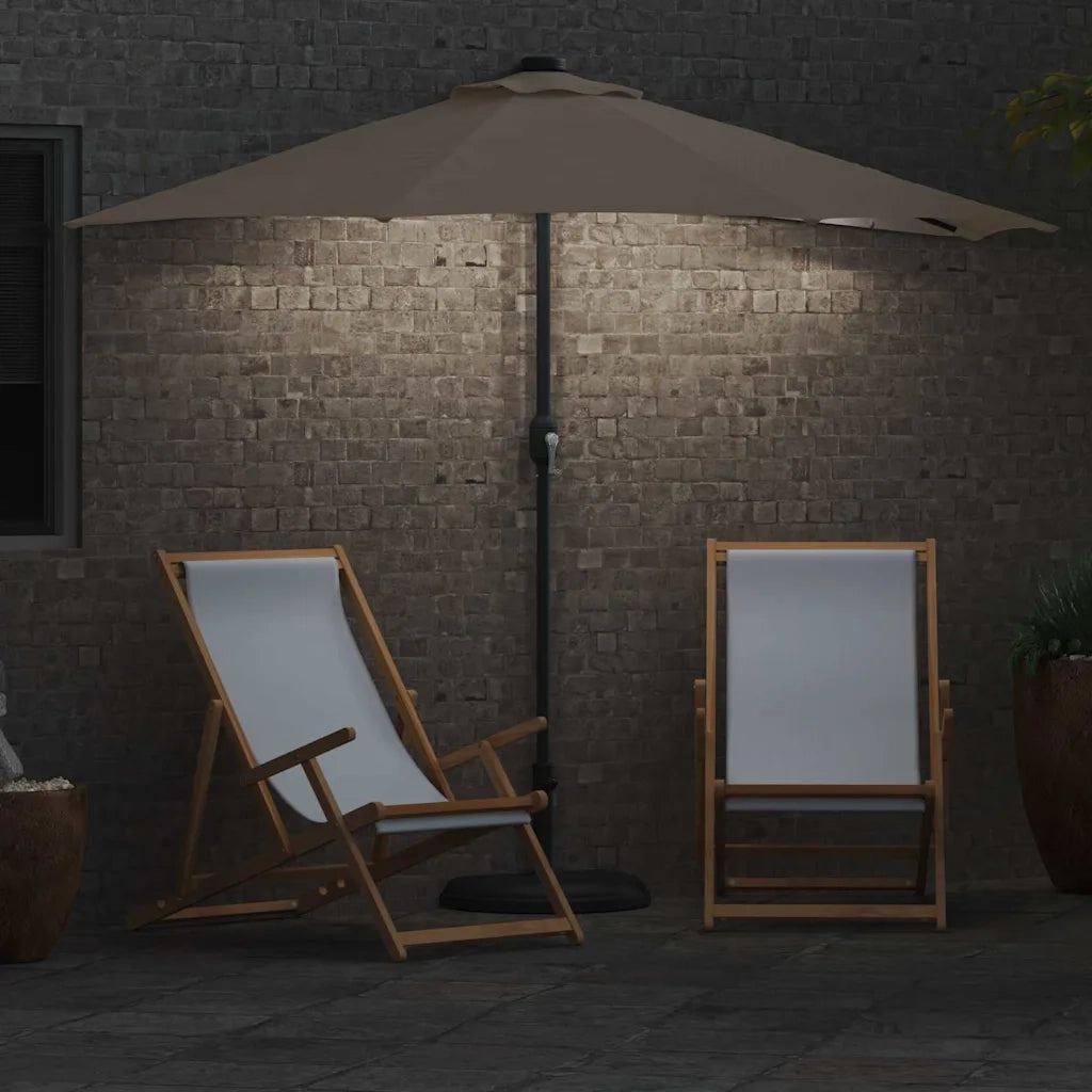 vidaXL Ombrello da giardino Talpa 294 x 150 x 224 cm Tessuto