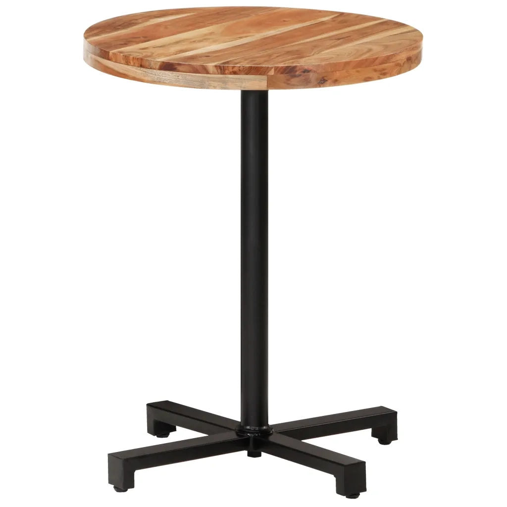 Tavolino da Bistrot Rotondo Ø60x75 cm in Legno di Acacia 320277