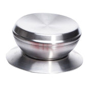 Trade Shop - Pomello Manopola Di Ricambio Per Coperchio Isolamento Termico ø6.5 Cm Argento 607415 -