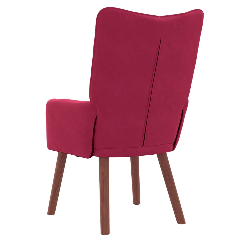Divano Sedia-Poltrona Rosso Vino 63 x 67 x 94 cm Velluto 195620