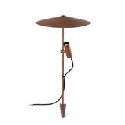 CLAP 630 Picchetto marrone ruggine 6W 3000K 38ø con piastra S 24V