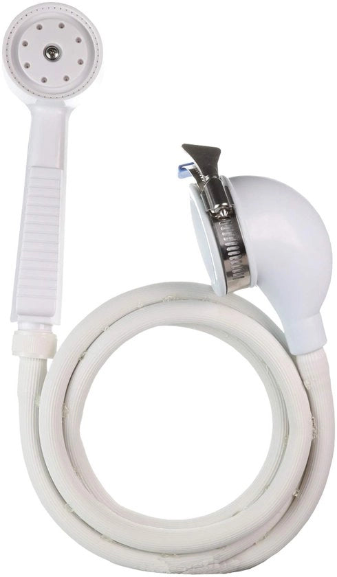 VersaSpray Proiettore per doccia portatile adatto per vasche da bagno senza recinzione, bianco, 1 pezzo