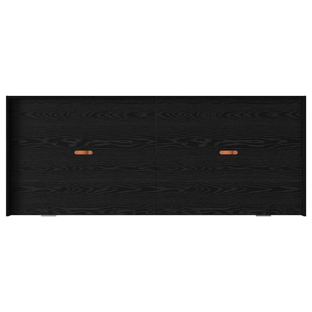 Struttura del letto Rovere Nero 75 x 190 cm Legno multistrato 3335254