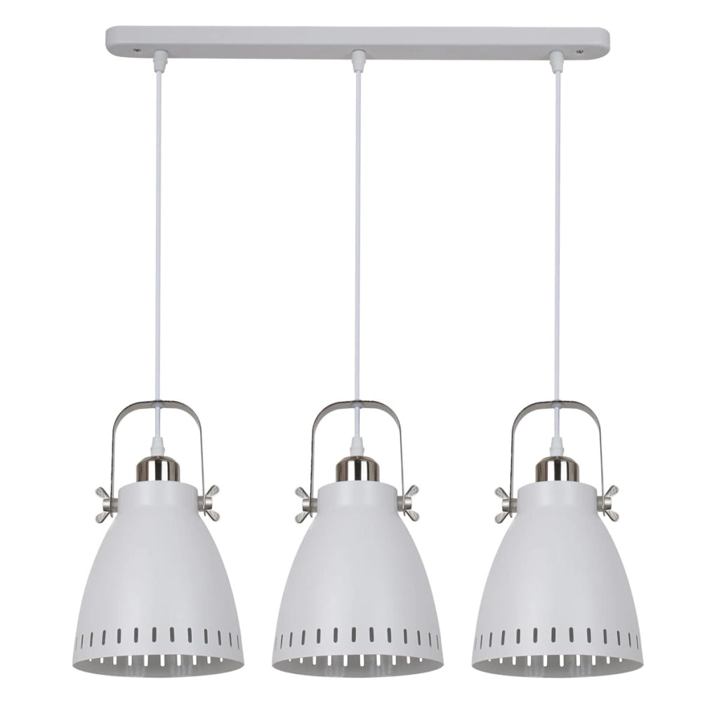 Italux Franklin lampadario industriale bianco 3xE27