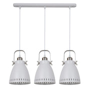 Italux Franklin lampadario industriale bianco 3xE27