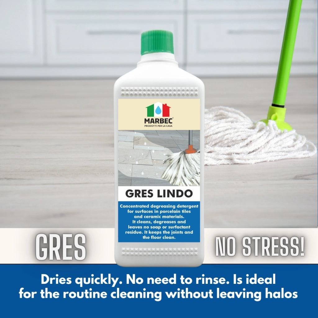 Detergente per gres porcellanato GRES LINDO   1LTx6Pz