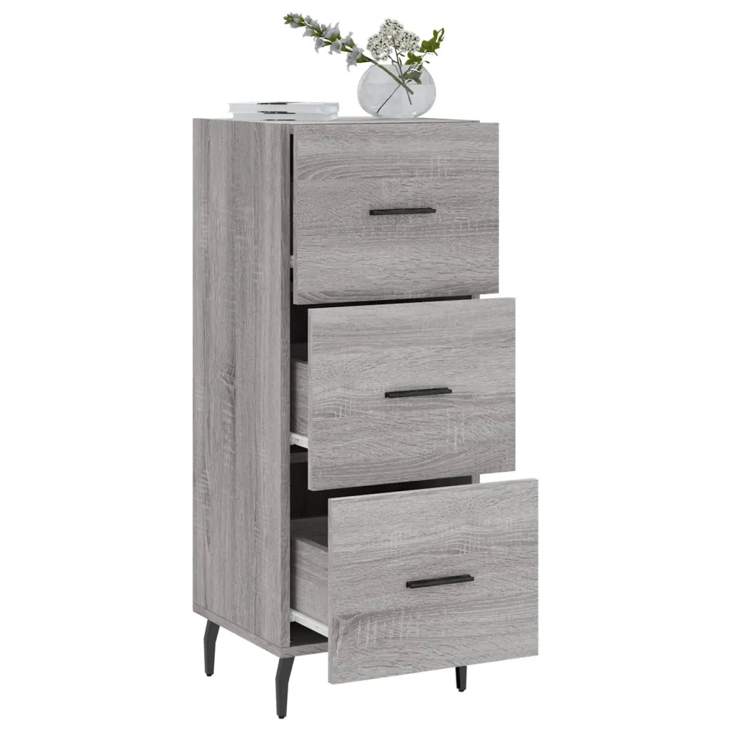 Credenza Grigio Sonoma 34,5x34x90 cm in Legno Multistrato 828626