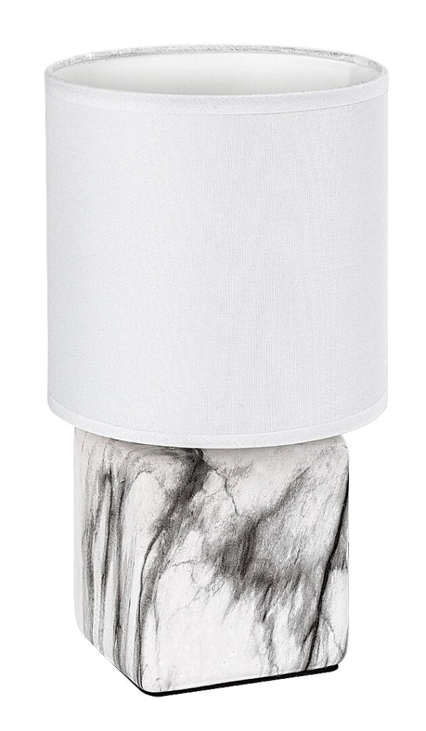 Lampada da tavolo Nalisa 1 luce marmo bianco Rabalux