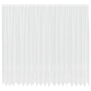Tenda in Pizzo con tende Bianco 260 x 500 cm Poliestere