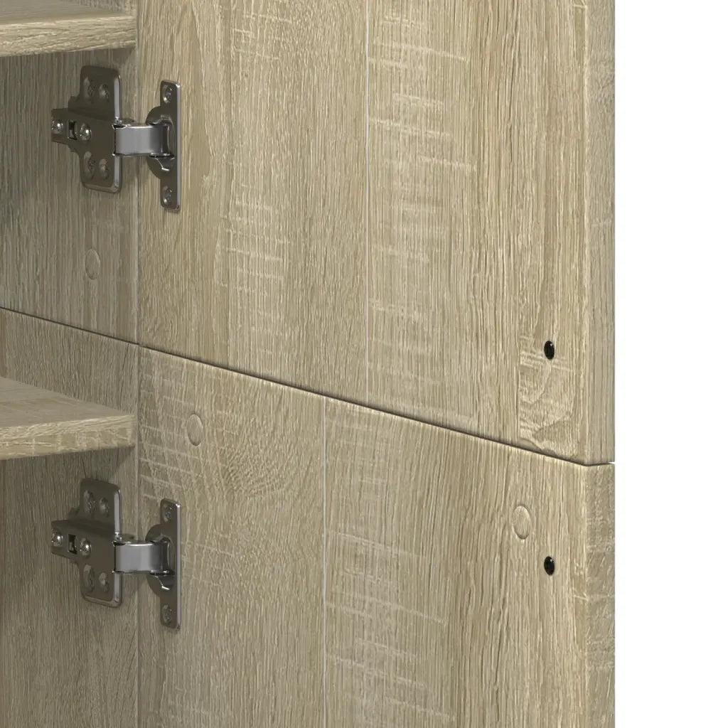 vidaXL Scarpiera Rovere Sonoma 80x39x178 cm in Legno Multistrato