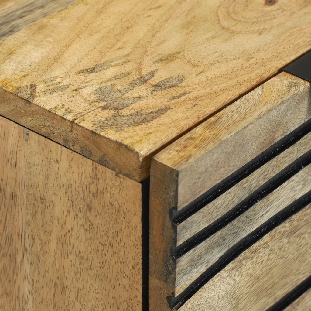 Armadio a buffet 60x33.5x75 cm in legno massello di mango