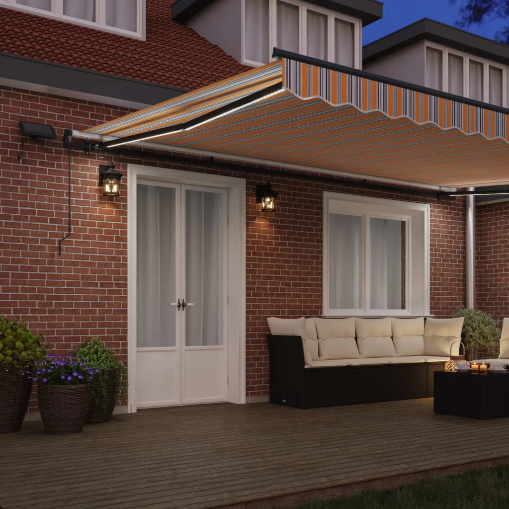 Tenda retrattile Multicolore 500 × 350 cm Tessuto e Alluminio 3331506