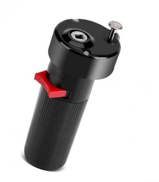 Kit di motore rotisserie ergonomico - Adatto per barbecue - 15 x 6 x 6 cm - Alimentato da batteria - Nero