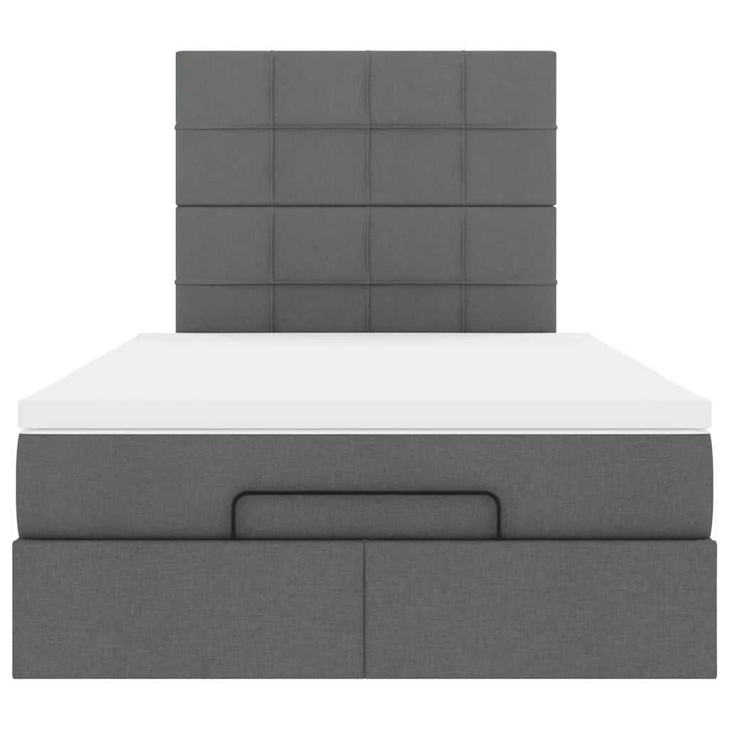 Struttura Letto Pouf con Materasso 120x200 cm in Tessuto 3313148