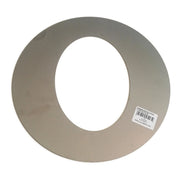 Rosone placca ellittica inox spessore 5 decimi aisi 304, diametro 200mm