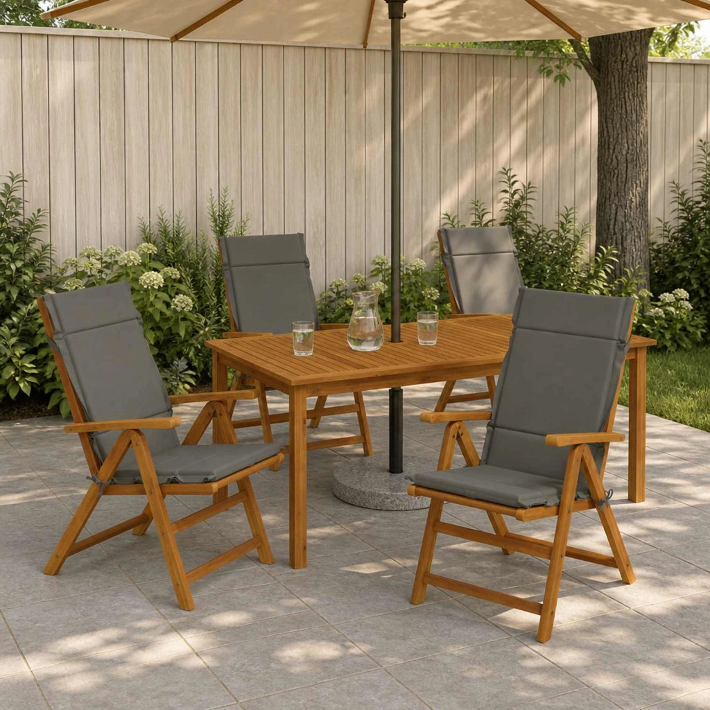 Cuscini per Sedia Alta in 4 Pezzi GEMERT 4 pcs 100% Poliestere 946385