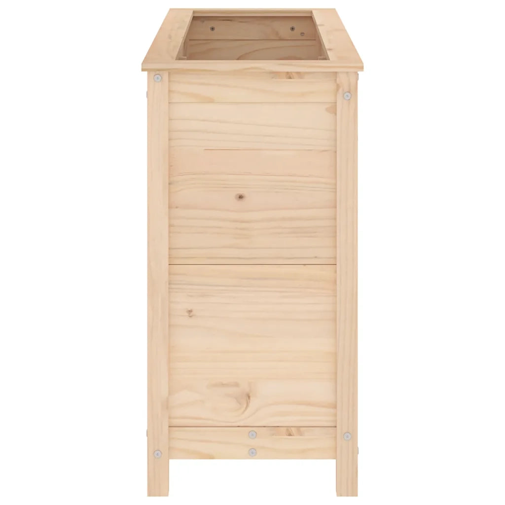 Fioriera Rialzata da Giardino 119,5x40x78cm Legno Massello Pino 825289