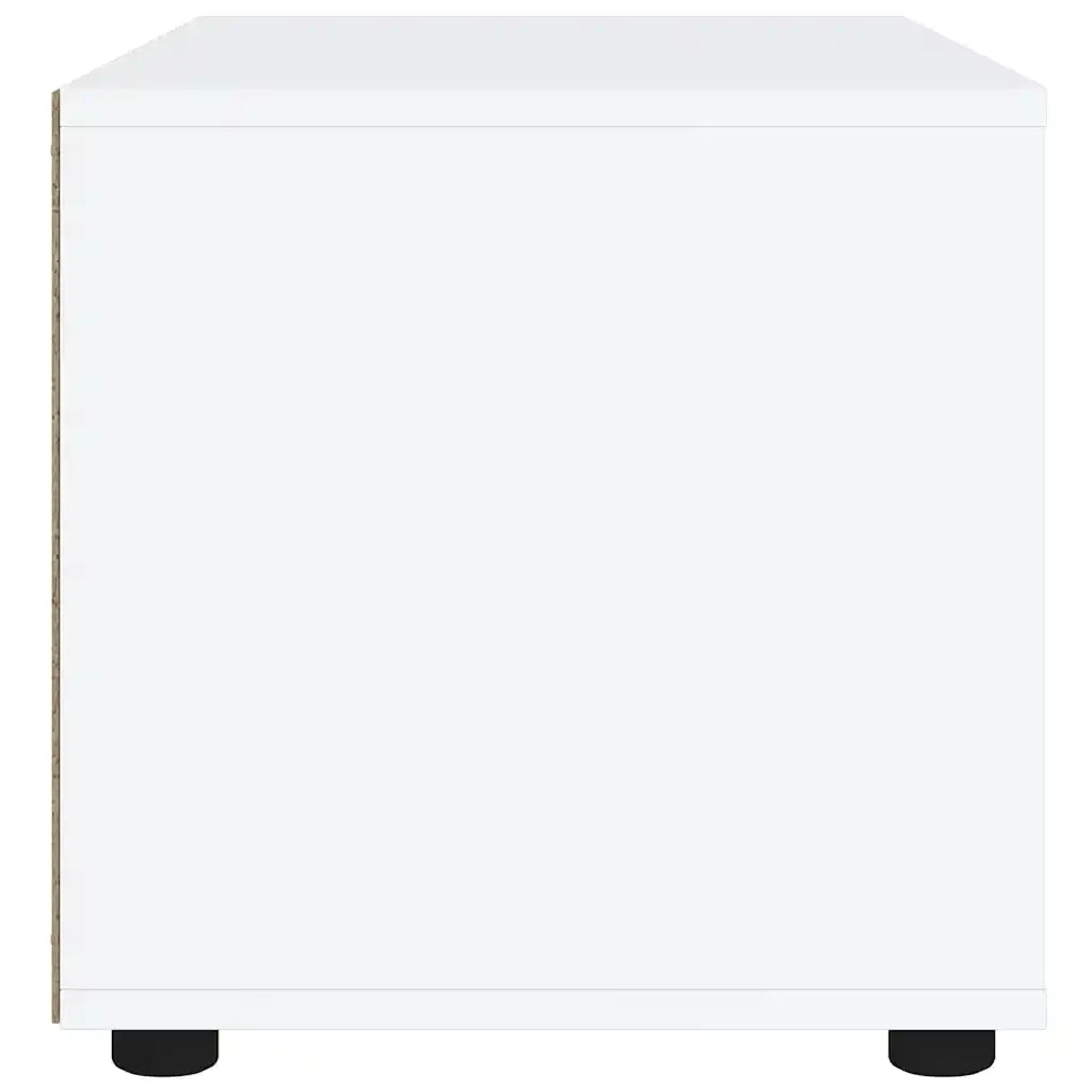 vidaXL Mobile TV VISNES Bianco 100x40x38 cm in Legno Multistrato