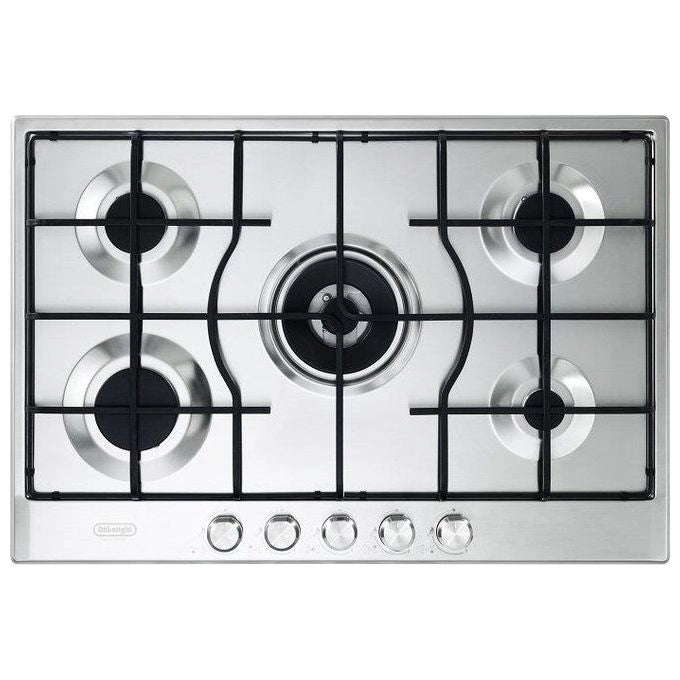 De’Longhi SLF575LX piano cottura Acciaio inox Da incasso 75 cm Gas 5 Fornello(i)