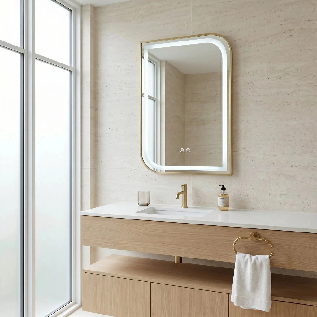 Specchio Led Zone 70x50 Gold