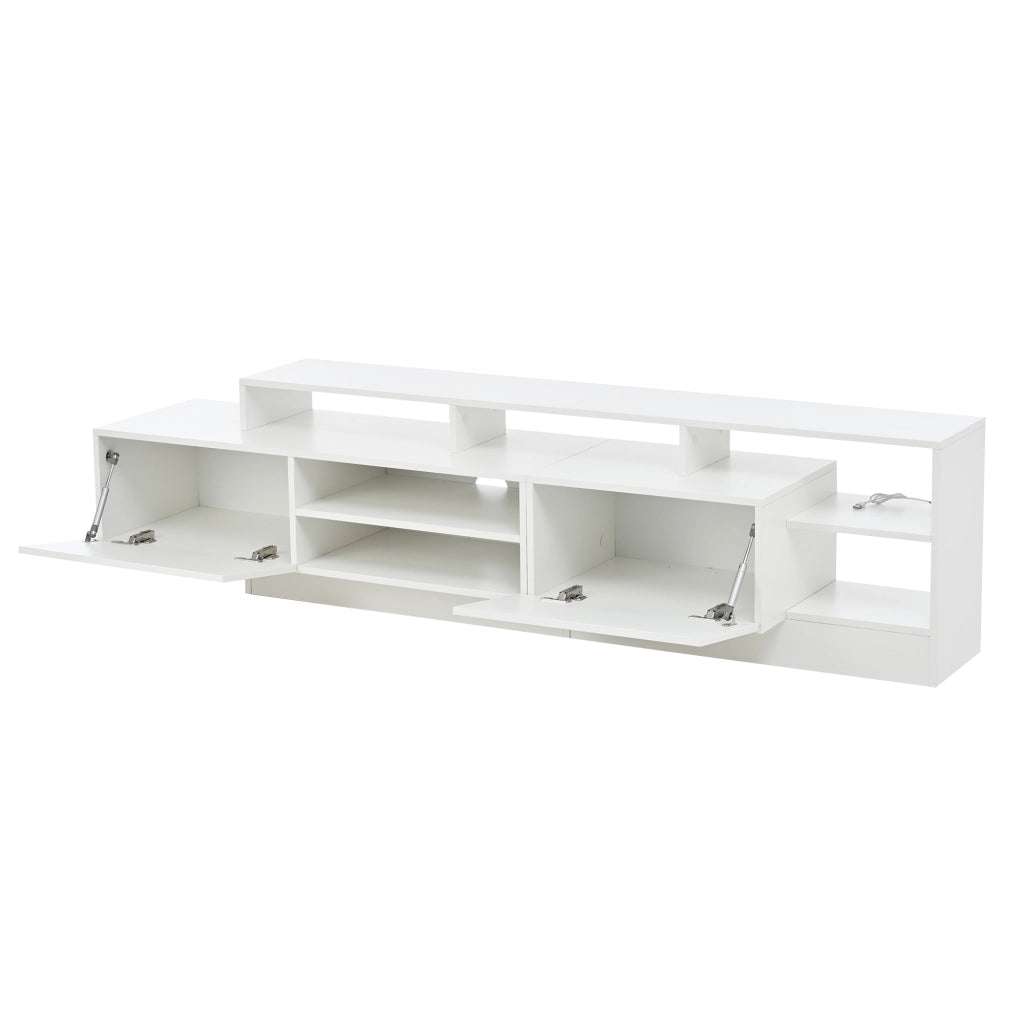 Mobile porta TV bianco 190 cm con luci LED
