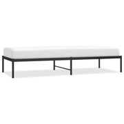 Letto singolo | Letto per adulti | Giroletto in Metallo Nero 80x200 cm