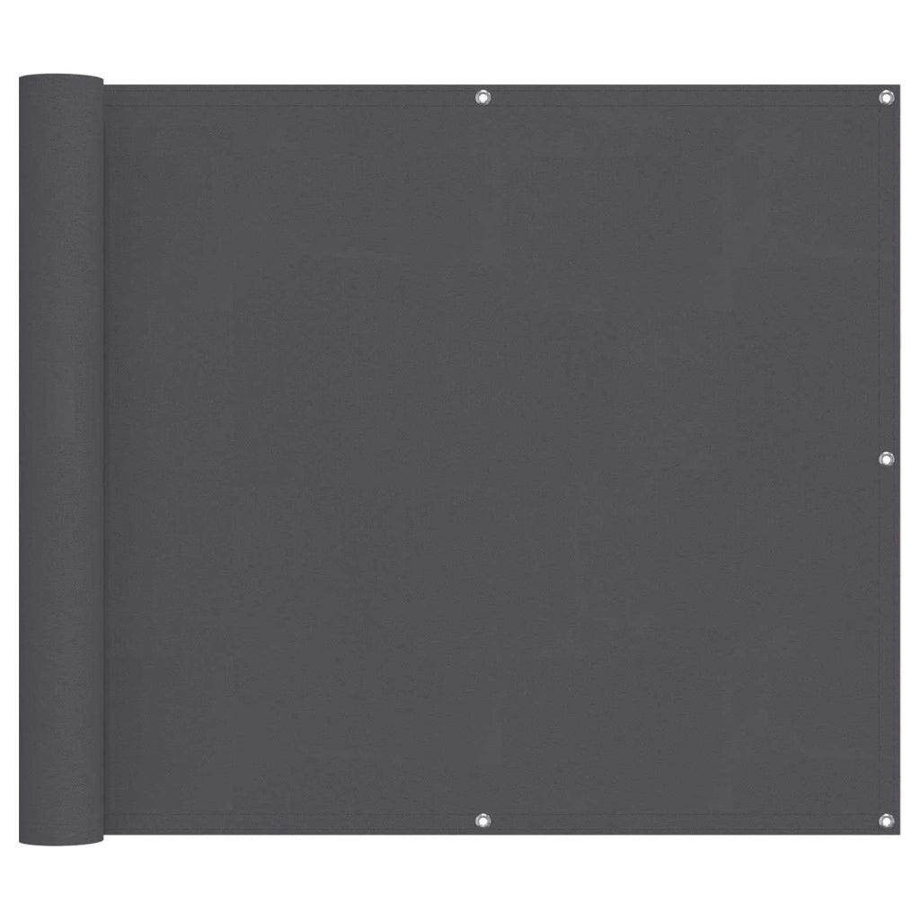 Schermo da balcone Antracite 100 x 600 cm Tessuto Oxford 42030586