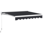 Toldo Retrattile Elettrico 250x200 cm ¨C zephmum ¨C Grigio, Alluminio