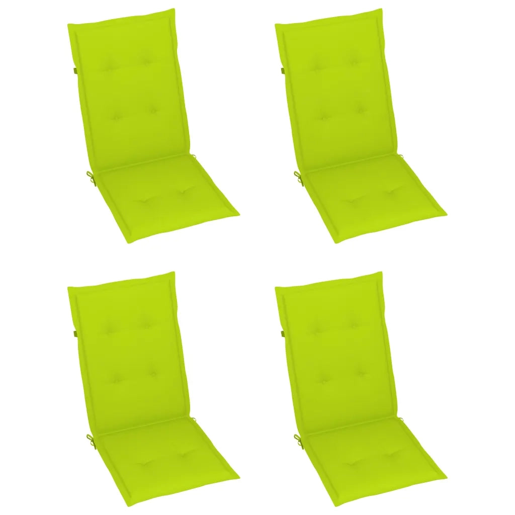 Sedie da Giardino Pieghevoli 3 pz con Cuscini Acacia Massello cod mxl 55691