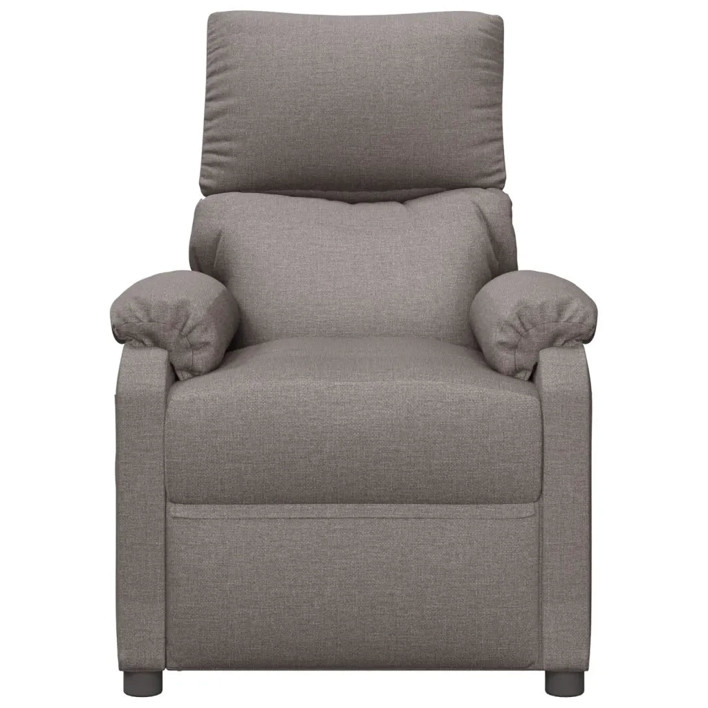 Poltrona Elettrica Massaggiante Reclinabile Tortora in Tessuto cod mxl 31748