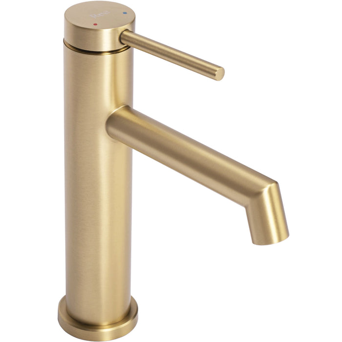 Rubinetto Da Lavabo Rea Foss Gold Brush Low