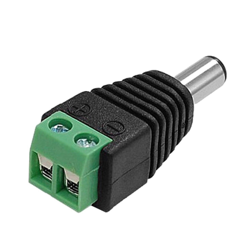 Trade Shop - 4x Connettori Adattatori 12v Balun Bnc Jack Rca Per Dvr Sorveglianza Telecamere -