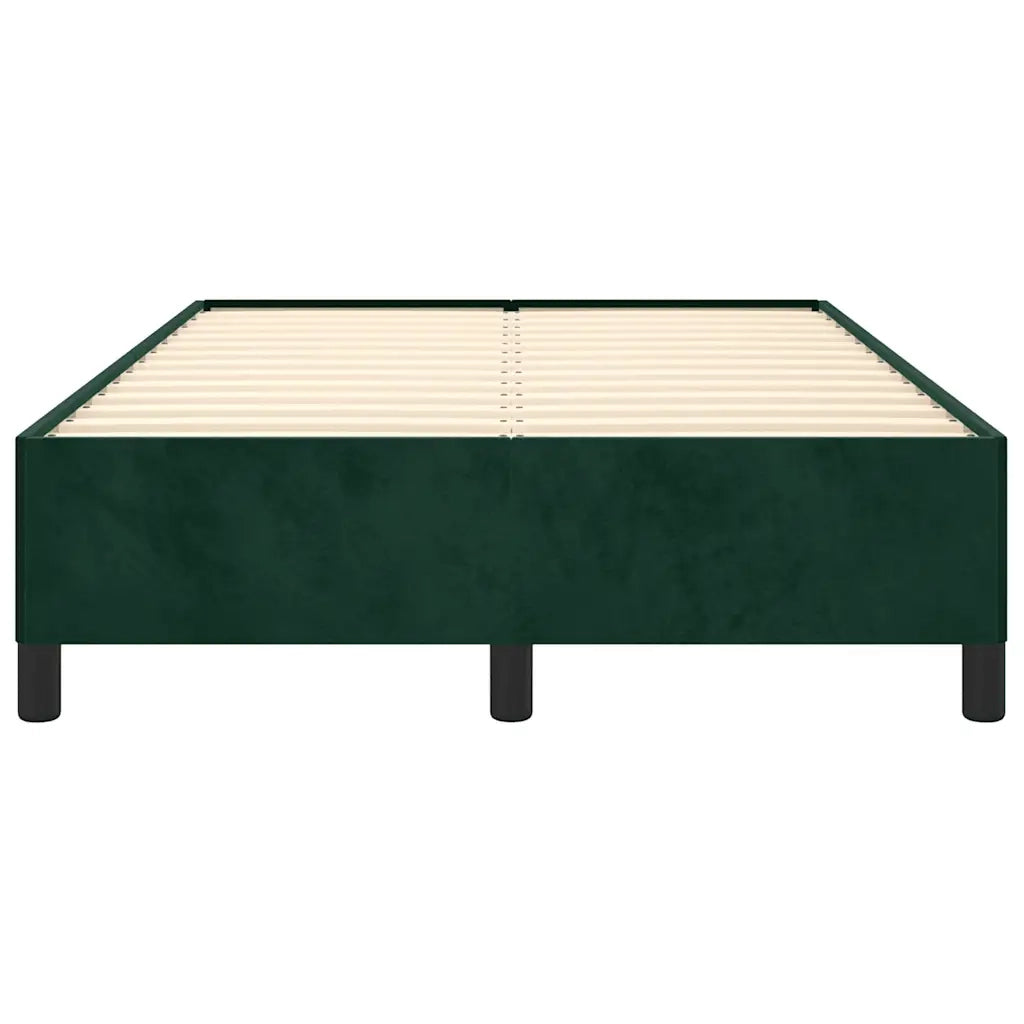 Giroletto senza Materasso Verde Scuro 120x200 cm in Velluto