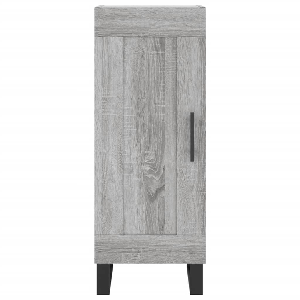 Buffet credenza cassettiera armadio mobile contenitore organizer cucina soggiorno salotto rovere Sonoma alto 34,5 x 34 x 180 cm legno ingegnerizzato grigio 02_0035351