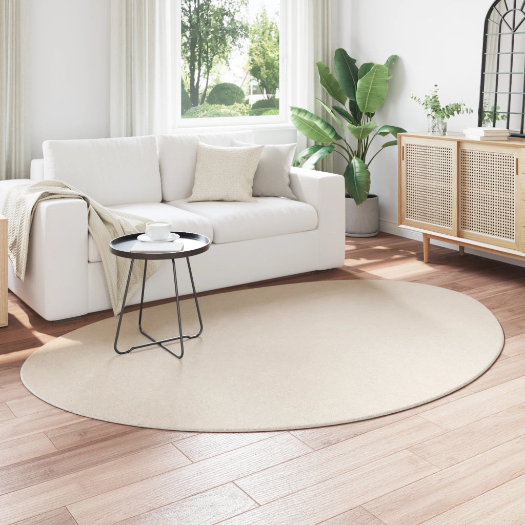 Tappeto "HUARTE" a pelo corto morbido e lavabile beige 160x230 cm
