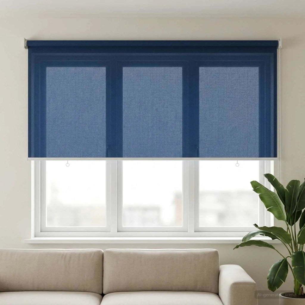 Tenda a Rullo Esterno Blocco UV 90% Blu 140 x 140 cm HDPE 42036042