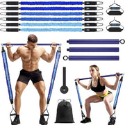 Cinture di Resistenza - 3 pezzi - Cinture di Resistenza con Asta - Fitness - Allenamento a Casa - Squat - Yoga - Bicipiti