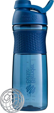 Mixer Sportivo con BlenderBall - Shaker Proteico - Shaker Eiwei - Shaker Fitness - Senza BPA - 760 ml 820 ml - Blu Marino