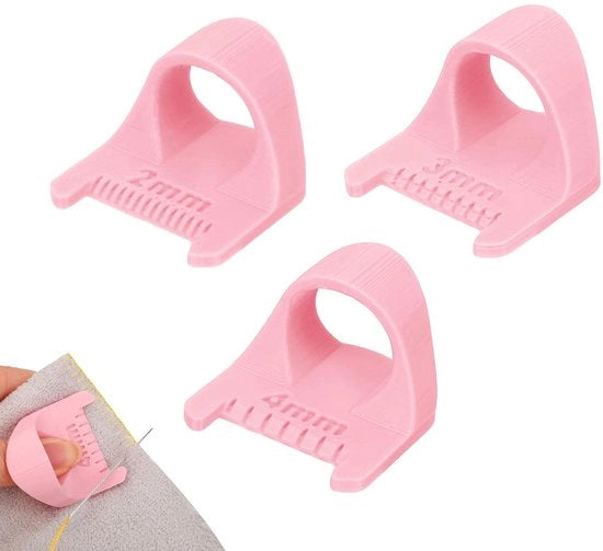 Set di punzoni per aghi 3 pezzi - Rosa - 2/3/4 mm - PLA - 3,5 x 4 x 2,5 cm - Saldatura/Filatura - Guida per la saldatura
