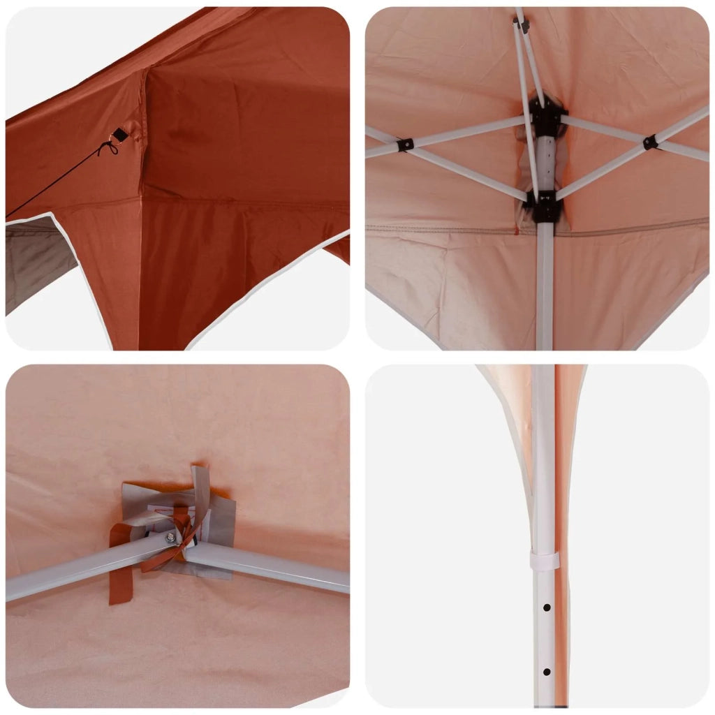 Tenda per feste a pop-up 290 x 290 x 245 cm Terracotta 42019853