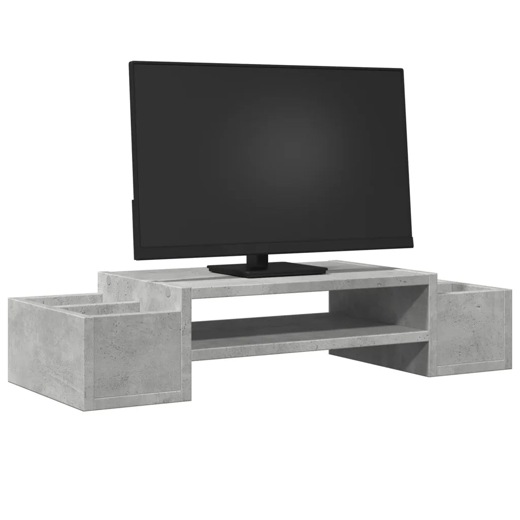 Supporto Monitor con Contenitore Grigio 70x27x15 cm Truciolato CFW3016776
