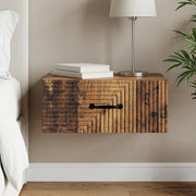 Mobiletto da notte a muro Legno antico 49 x 34,5 x 20 cm 898631