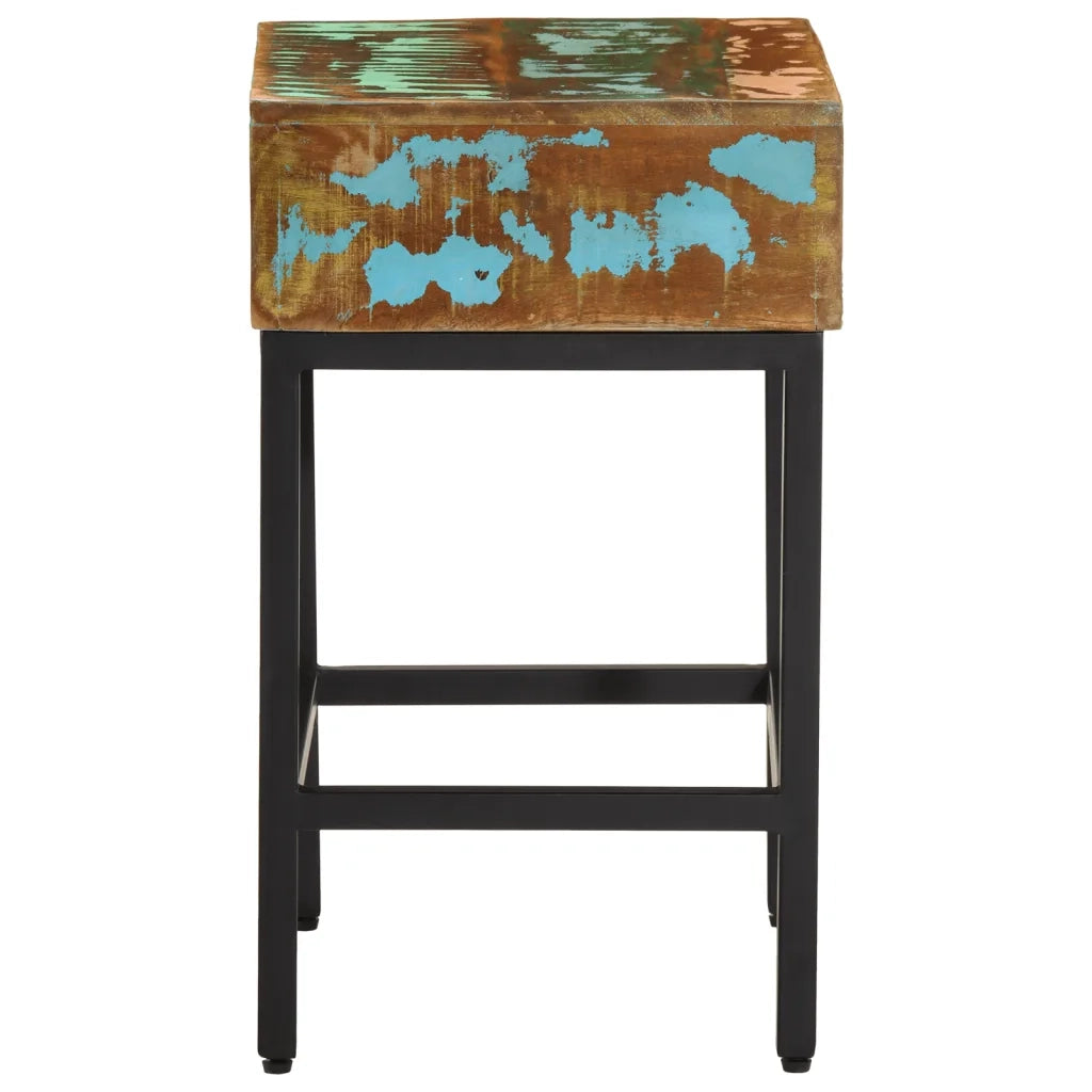 Tavolino 40x30x51 cm in Legno Massello di Recupero cod mxl 23689