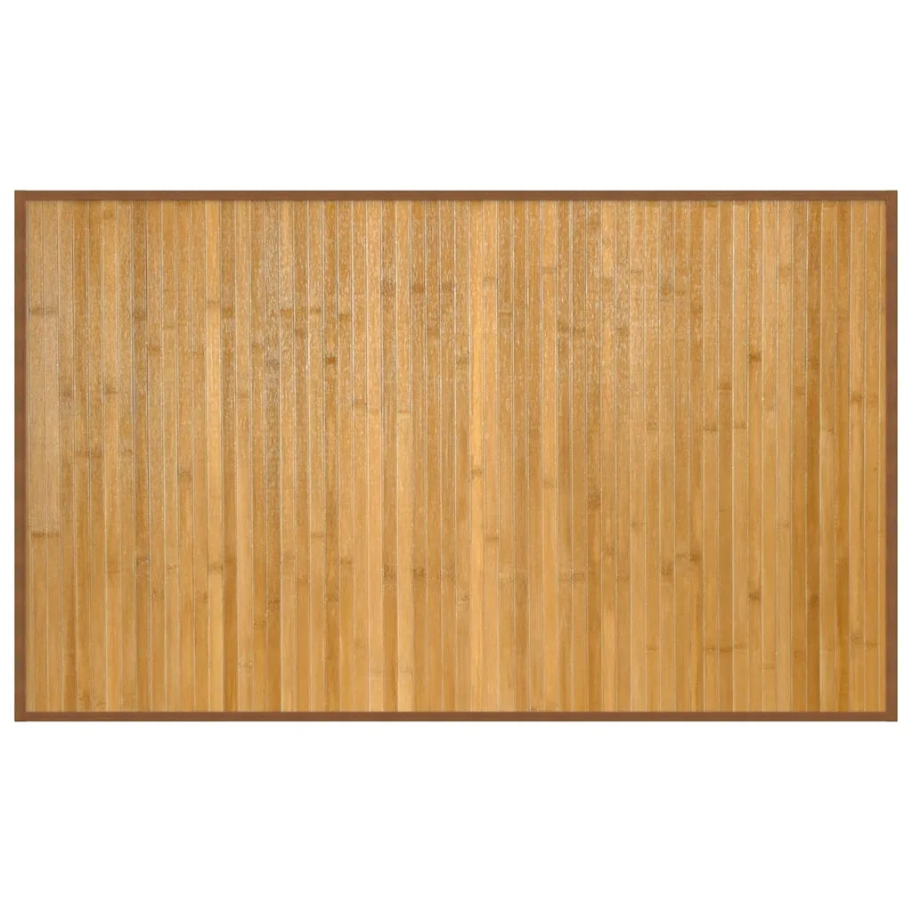 Tappeto Rettangolare Naturale 60x100 cm in Bambù 376829