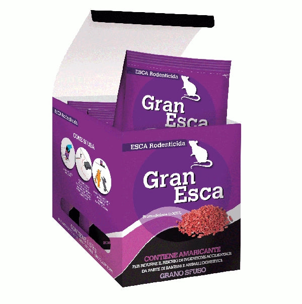 Gran esca rodenticida in grano 500 gr