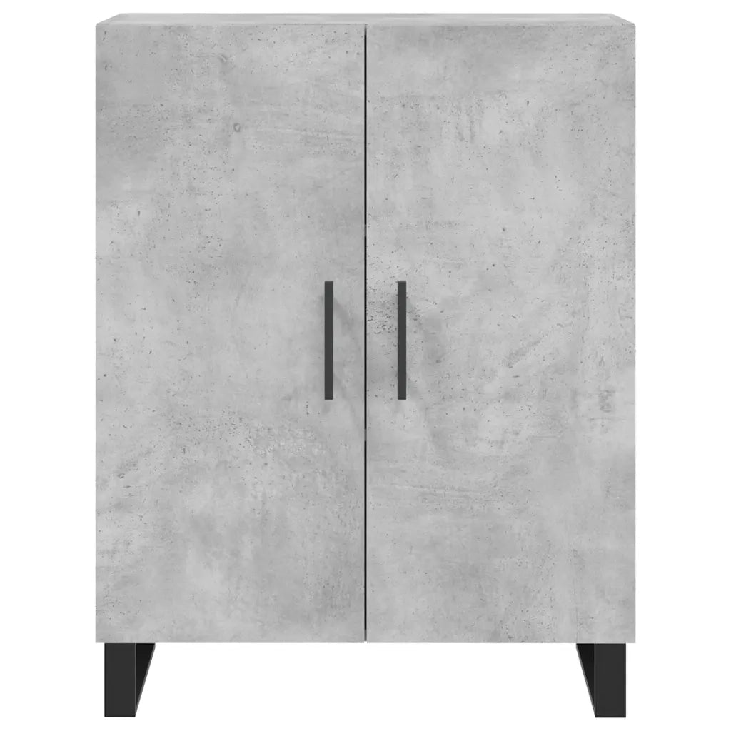 Credenza-Buffet-Armadio da cucina Grigio Cemento 69,5x34x180 cm in Legno Multistrato 527668
